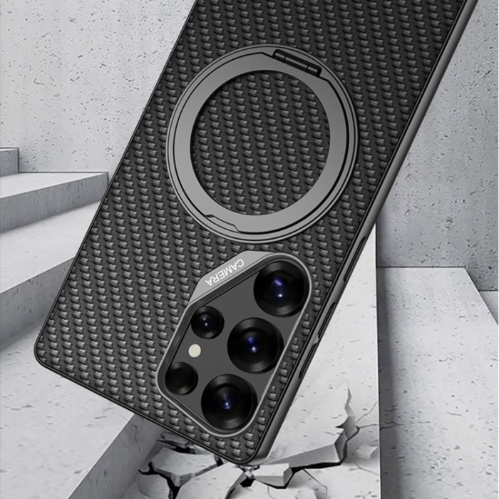 GKK - GKK Galaxy S25 Ultra Mobilskal MagSafe Kickstand Large Lens Cutout