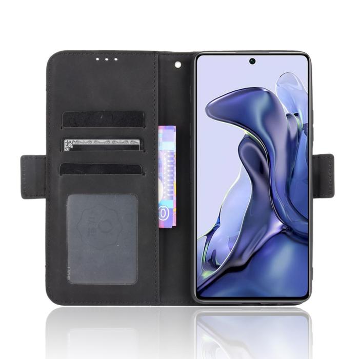 OEM - Multiple Card Slots Plånboksfodral Xiaomi 11T / 11T Pro - Svart
