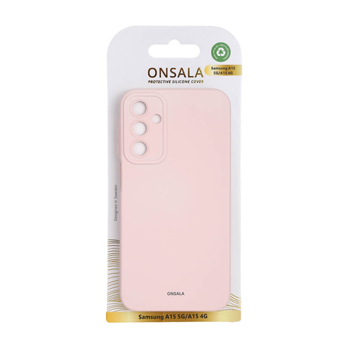 Onsala - Onsala Galaxy A15 4G/5G Mobilskal Silikonkänsla - Rosa