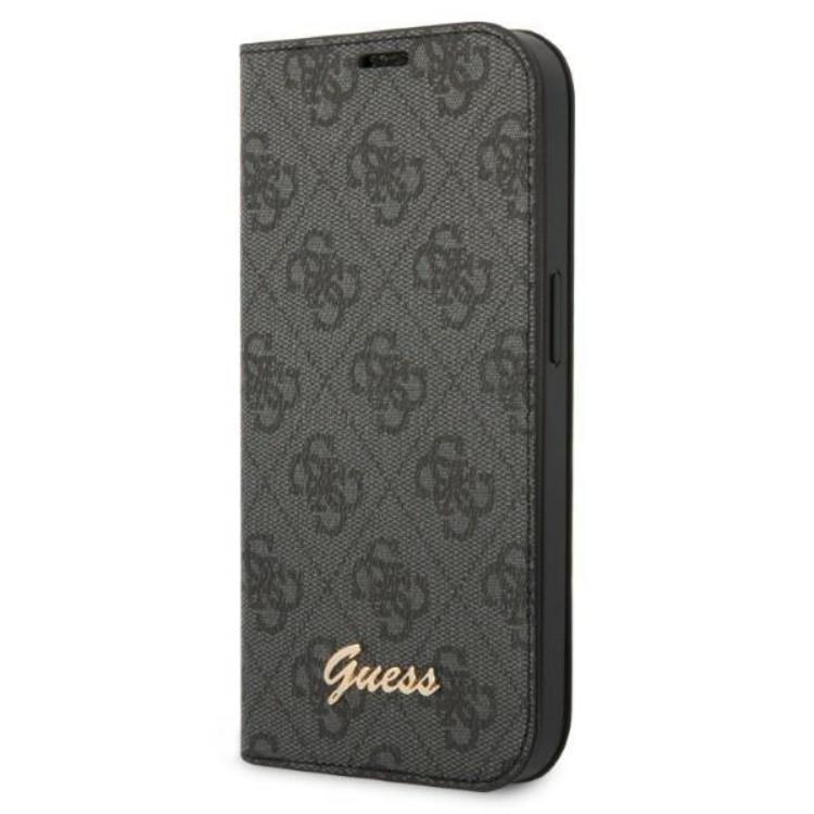 GUESS iPhone 14 Pro Plånboksfodral Vintage Gold Logo - Svart | 2353 | AlltMobil