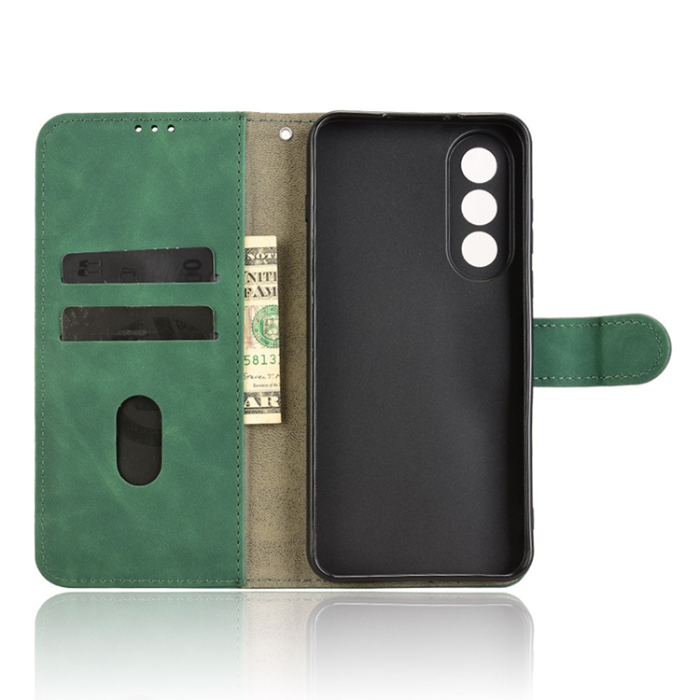 A-One Brand - OnePlus Nord 5 Plånboksfodral Skin Feel Läder - Grön
