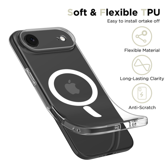 Tech-Protect - Tech-Protect iPhone 17 Air Mobilskal Magsafe Flexair - Clear