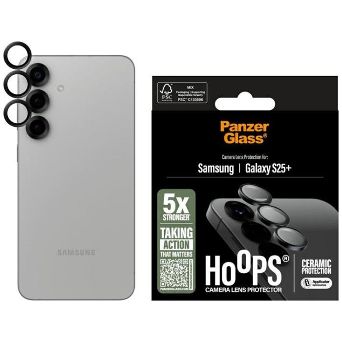 PanzerGlass - PanzerGlass Galaxy S25 Plus Kameralinsskydd Härdat Glas Hoops Keramisk