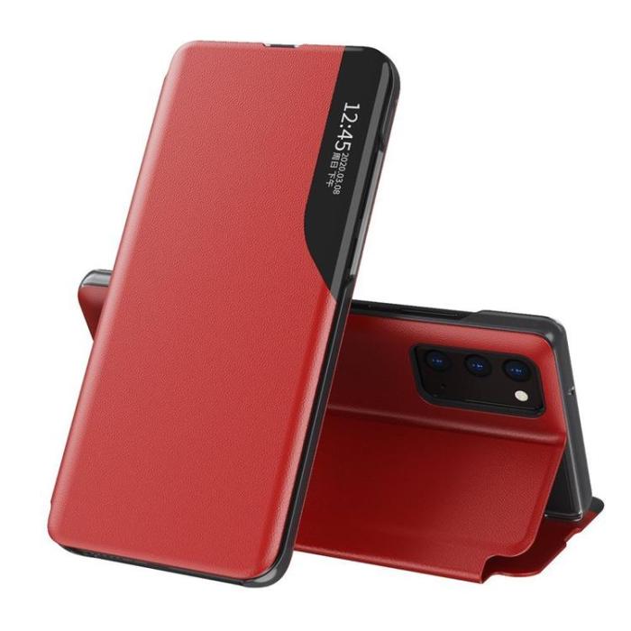 UTGATT1 - Eco Leather View Fodral Galaxy M51 - Röd