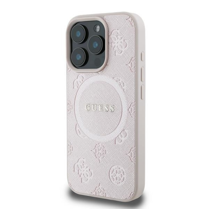 Guess - Guess Mobilskal till iPhone 16 Pro Magsafe Saffiano Peony Classic Logo