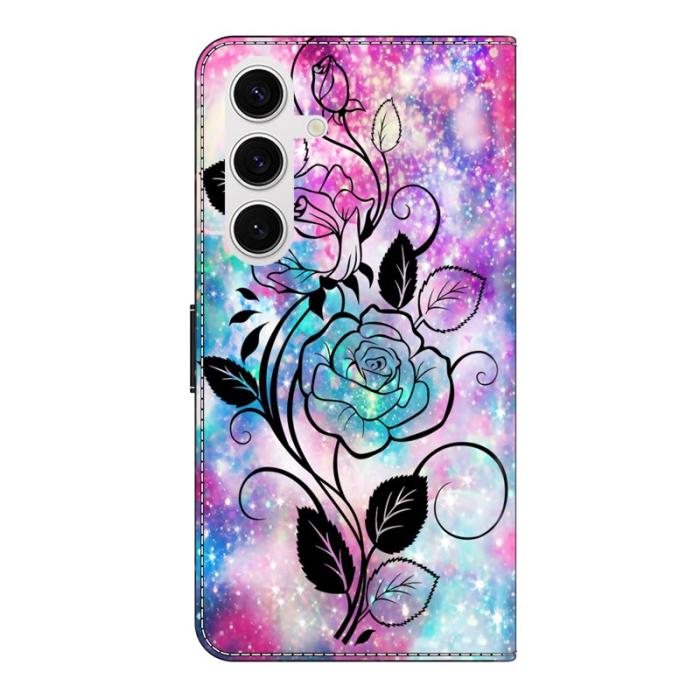 OEM - Samsung Galaxy S26 Plånboksfodral Mönstertryck Konstläder Flip Ställ - Pattern 2