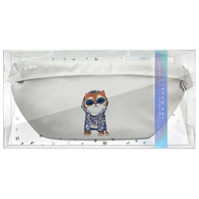 NIMMY - Nimmy Axelväska Crossbody Glasses Cool Cat - Grå