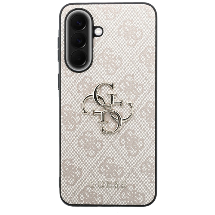 Guess - Guess Mobilskal För Galaxy A57 5G Läder 4G Metal Logo - Rosa