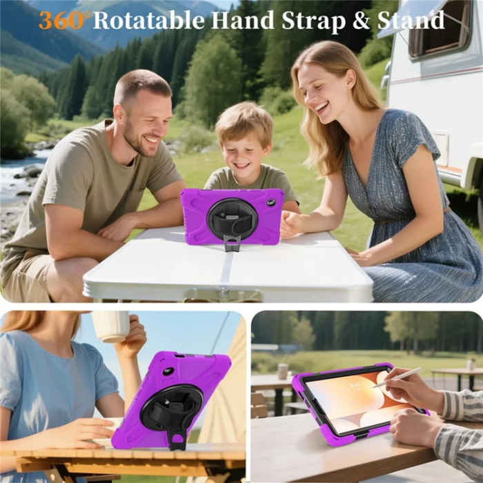 A-One Brand - Galaxy Tab A11 Mobilskal Kickstand Silikon Axelrem