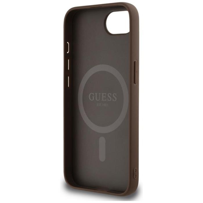 Guess - Guess iPhone 16e Mobilskal MagSafe 4G Circle Classic Logo