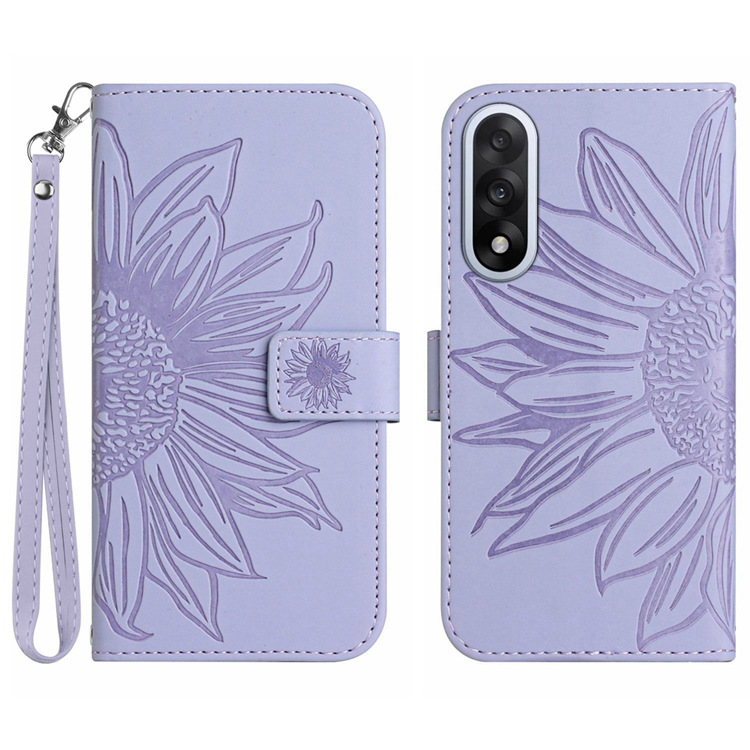 OnePlus Nord 5 Plånboksfodral Sunflower Imprint - Ljuslila | 2353 | AlltMobil