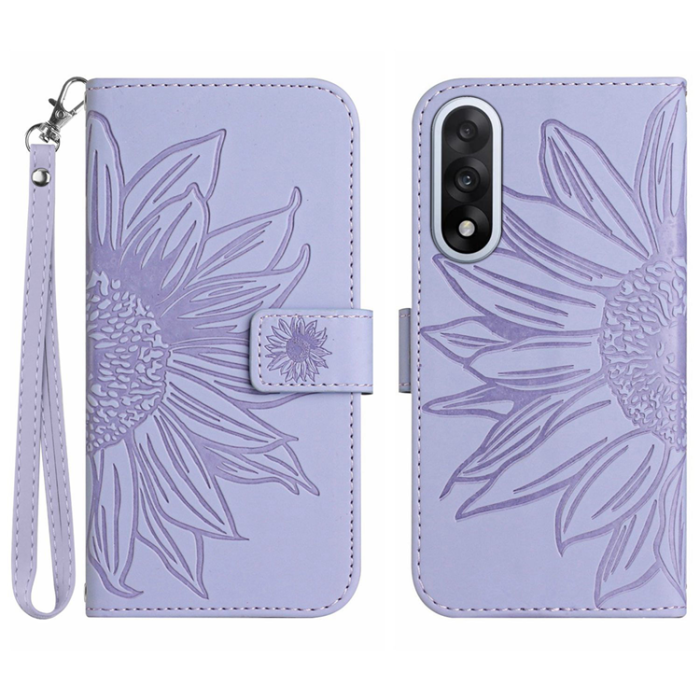A-One Brand - OnePlus Nord 5 Plånboksfodral Sunflower Imprint - Ljuslila