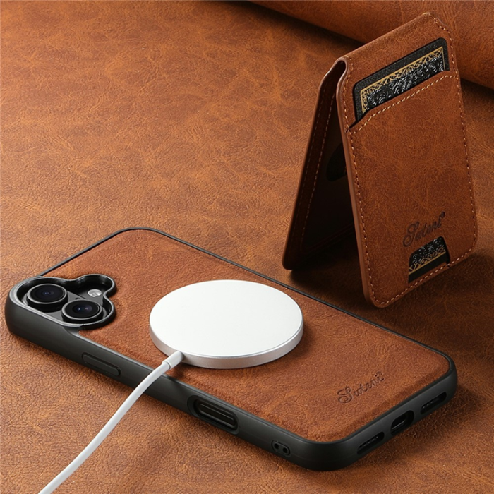 SUTENI - SUTENI iPhone 17 Mobilskal MagSafe Kickstand H16 - Khaki