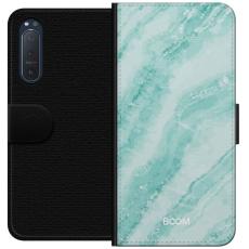 Gustaf - Pl&aring;nboksfodral till Sony Xperia 5 II med Mint Marble