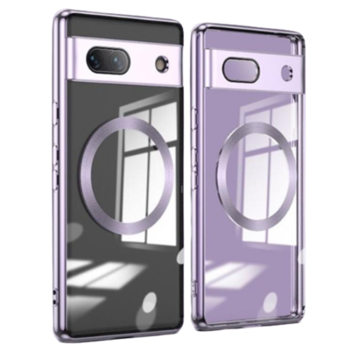 A-One Brand - Google Pixel 7A Mobilskal Magsafe Electroplated TPU - Lavender