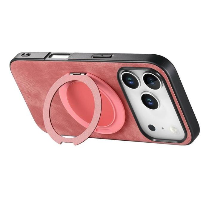 A-One Brand - iPhone 17 Pro Max Mobilskal Rotating Kickstand - Rosa