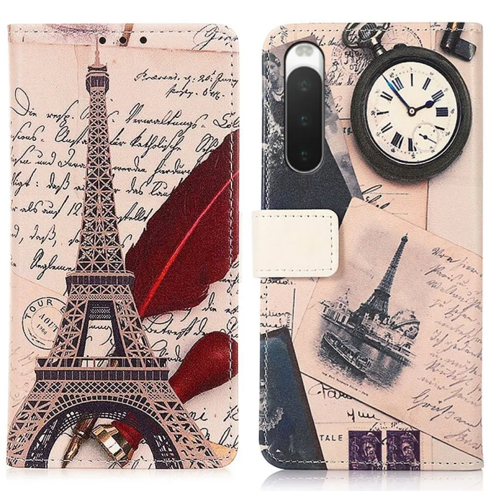 Taltech - Sony Xperia 10 IV Plånboksfodral - Eiffel Tower
