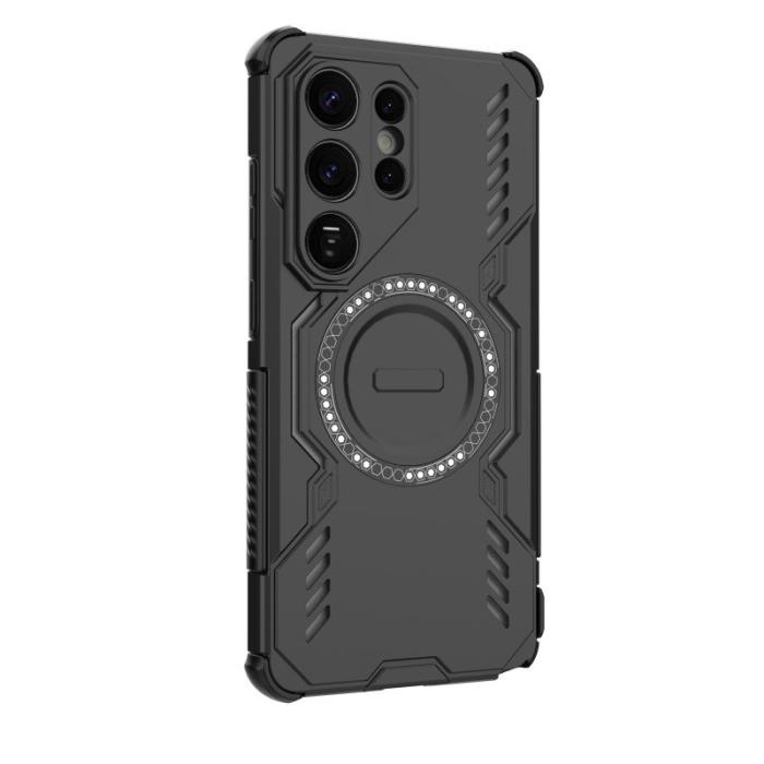 WANLONFENG - WANLONFENG Mobilskal till Samsung Galaxy S26 Ultra PC TPU DJ Series - Svart