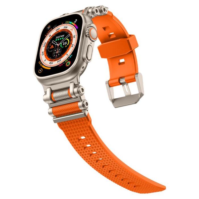 Boom of Sweden - Apple Watch Ultra 2 (49mm) Armband Rotation Axis Silikon - Orange