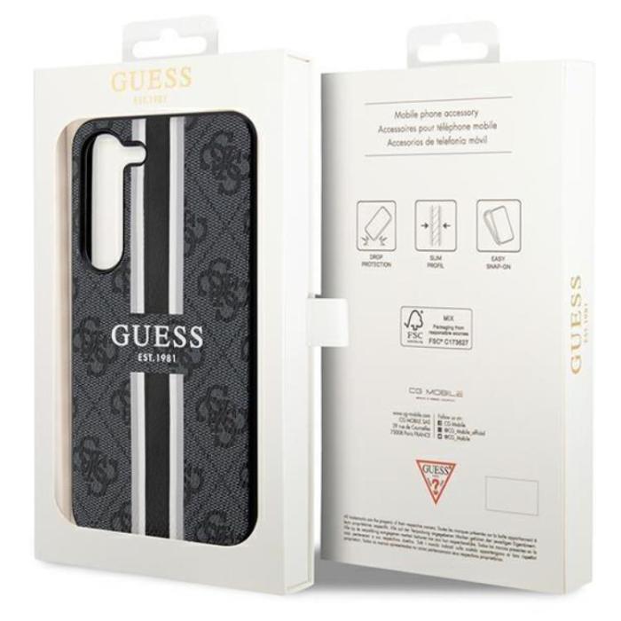 UTGATT1 - Guess Galaxy S23 Plus Skal 4G Printed Stripe - Svart