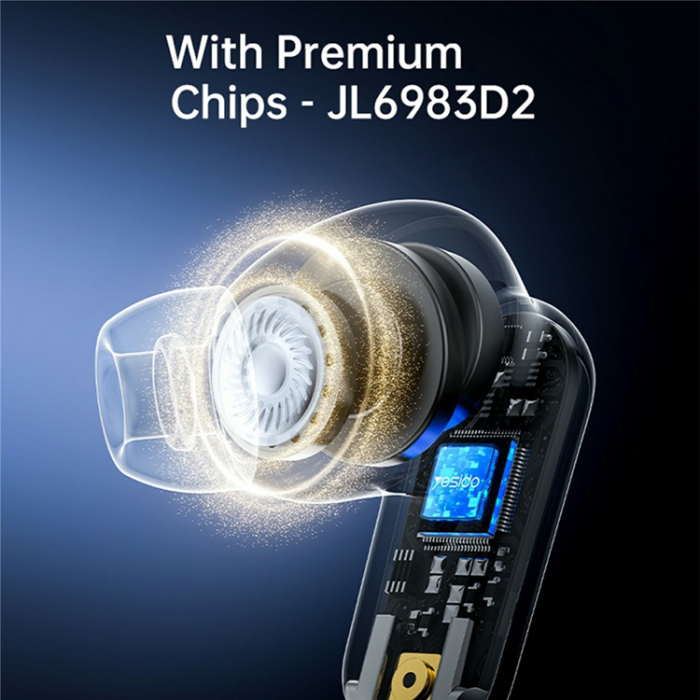 Yesido - YESIDO TWS Trådlösa Bluetooth 5.4 Hörlurar In-ear TWS38