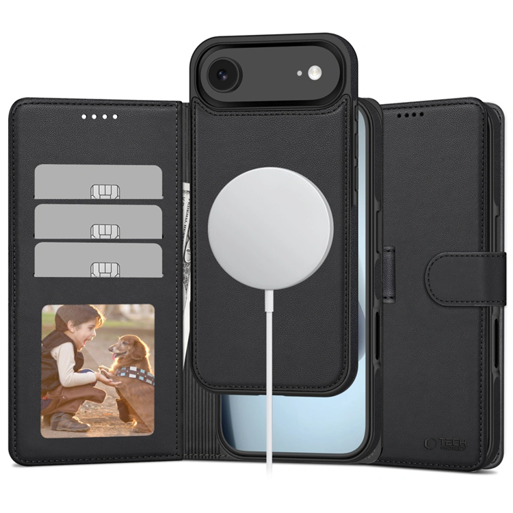 Tech-Protect iPhone Air Plånboksfodral Magsafe - Svart | 2353 | AlltMobil