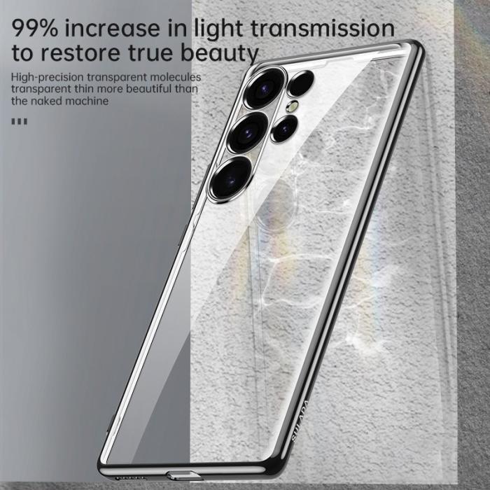 SULADA - SULADA Mobilskal till Galaxy S25 Ultra Ultra Tunn TPU Klar Silver