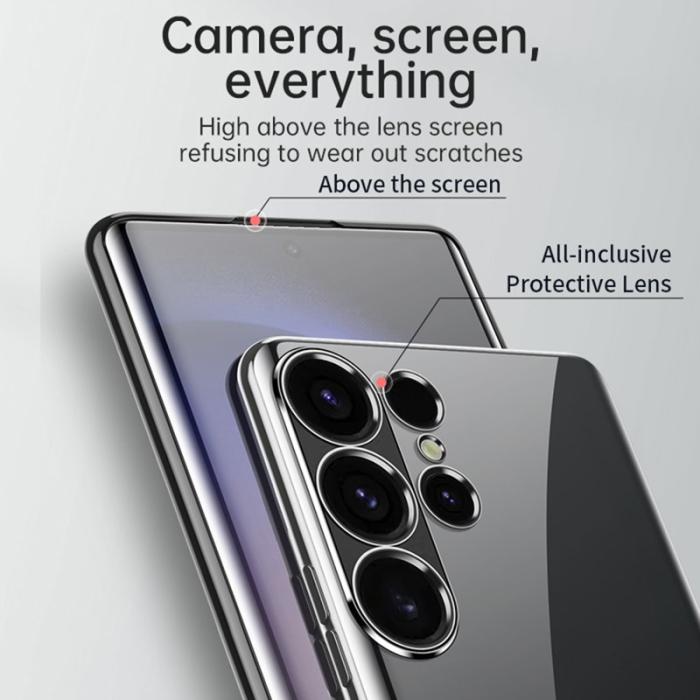 SULADA - SULADA Mobilskal till Galaxy S25 Ultra Ultra Tunn TPU Klar Silver