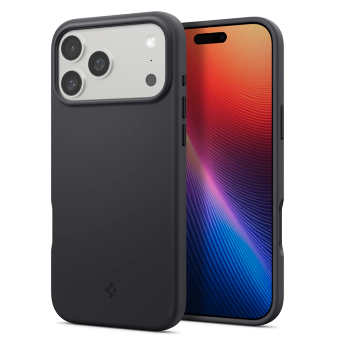 Spigen - Spigen iPhone 17 Pro Max Mobilskal Magsafe Silikon Fit - Svart