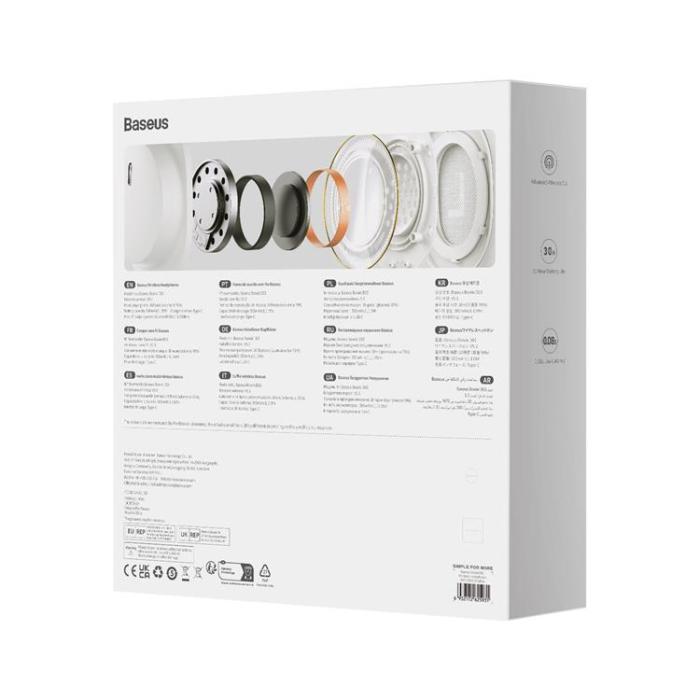 UTGATT - Baseus Bowie D03 Over-Ear Trådlösa Hörlurar - Vit