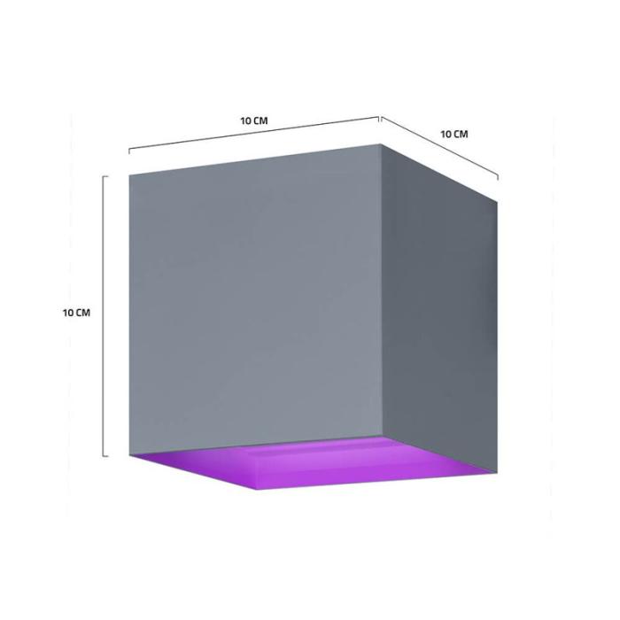 HOMBLI - HOMBLI Smart Vägglampa Inomhus och Utomhus RGB CCT Grå