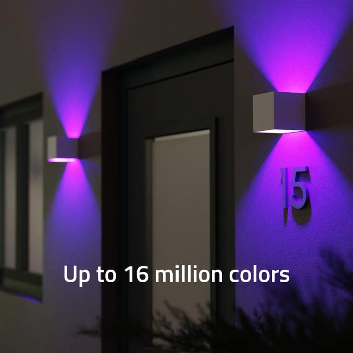 HOMBLI - HOMBLI Smart Vägglampa Inomhus och Utomhus RGB CCT Vit