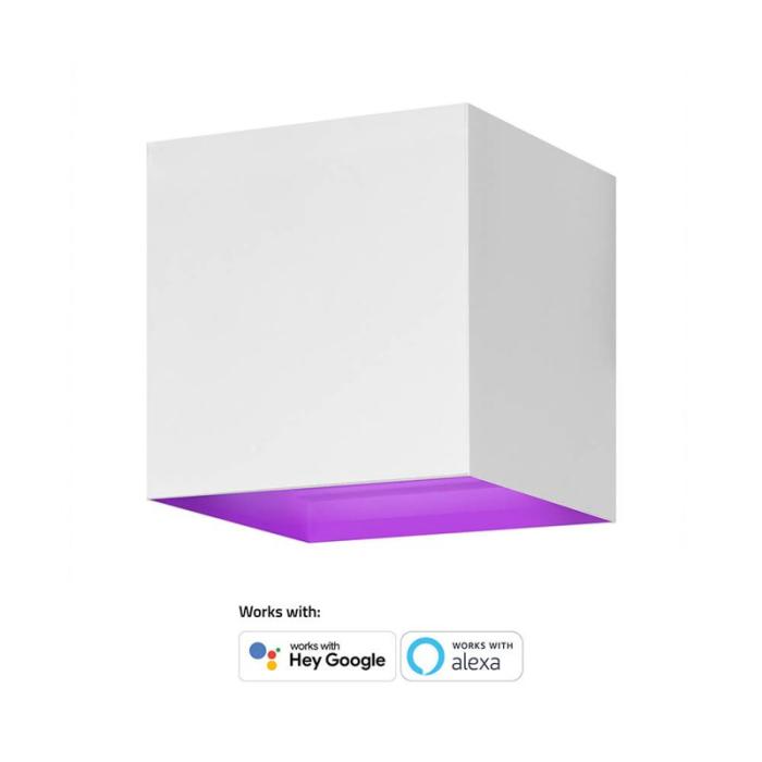 HOMBLI - HOMBLI Smart Vägglampa Inomhus och Utomhus RGB CCT Vit