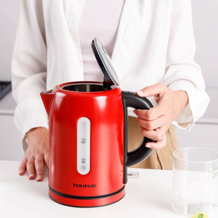 Taurus - TAURUS Vattenkokare Kettle 2200W Vintage Röd 1L