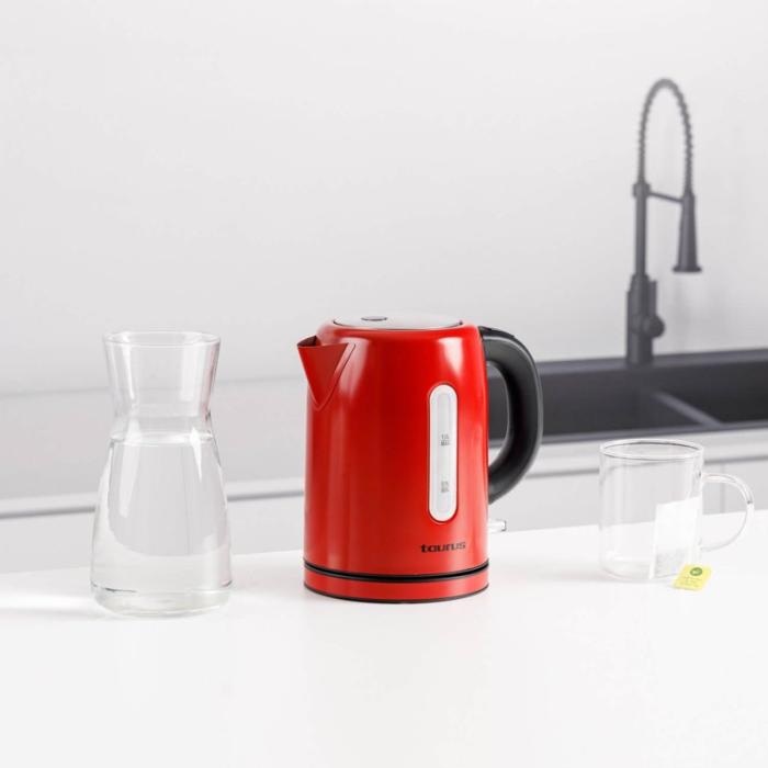 Taurus - TAURUS Vattenkokare Kettle 2200W Vintage Röd 1L