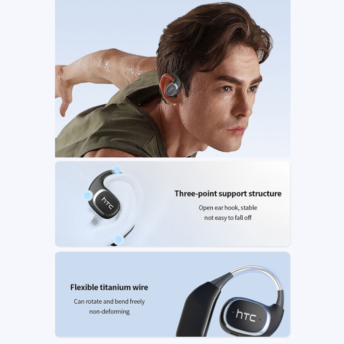 HTC - HTC Trådlösa Bluetooth Hörlurar med LCD-skärm On-Ear Smart NE11