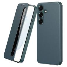 OEM - Mobilfodral f&ouml;r Samsung Galaxy S26 Plus Smart View Konstl&auml;der - Gr&ouml;n
