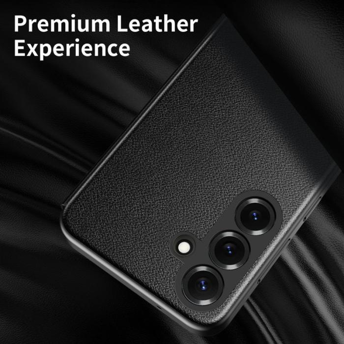 OEM - Mobilfodral för Samsung Galaxy S26 Plus Smart View Konstläder - Svart