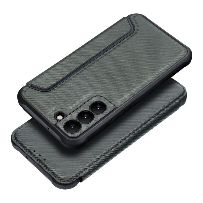 OEM - PIANO fodral för Samsung S22 mörkgrön