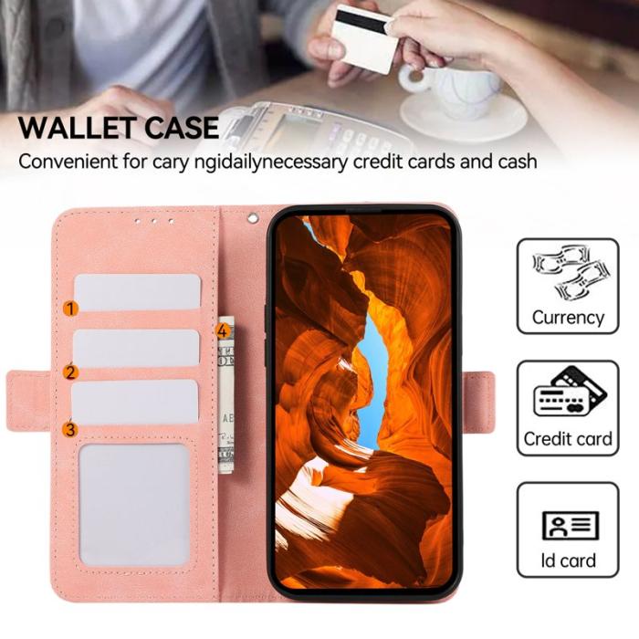 ABEEL - ABEEL Samsung Galaxy A53 5G Plånboksfodral Konstläder RFID-Skydd - Rosa
