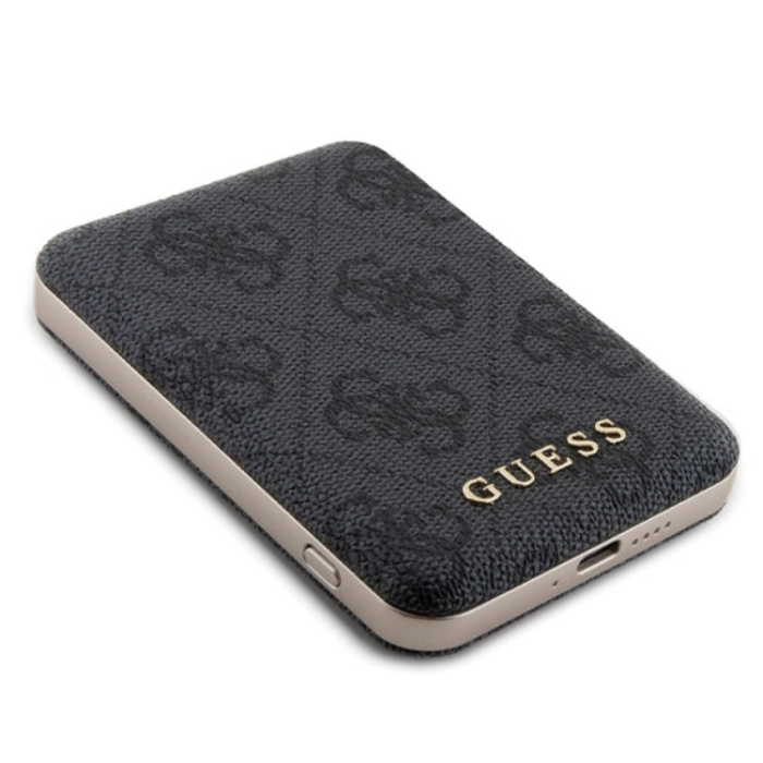 Guess - Guess iPhone 15 Pro Mobilskal Med Powerbank 5000mAh Magsafe Metal Logo