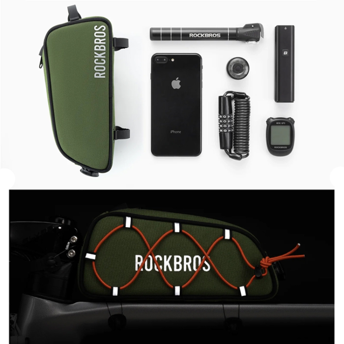 Rockbros - Rockbros Vattentät Cykelramväska 0.7L - Grön
