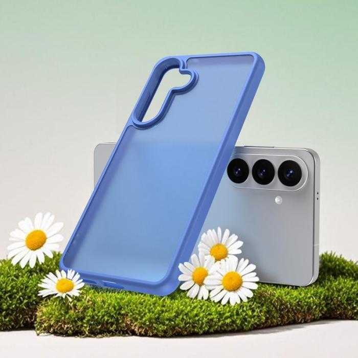 OEM - Mobilskal till Samsung Galaxy S26 Plus Stöttåligt Luftkuddar Frostad Plast - Blå