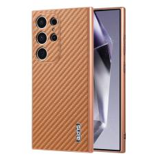 AZNS - AZNS Samsung Galaxy S24 Ultra Fodral - Electroplating PU+TPU - Brun