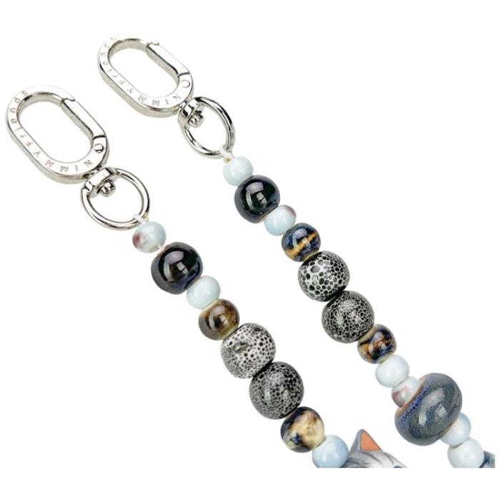 NIMMY - Nimmy Mobilrem Väska berlock Big Eye Cute Pets 2.0 - Grå