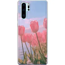 Gustaf - Mobilskal till Huawei P30 Pro med Rosa Tulpaner