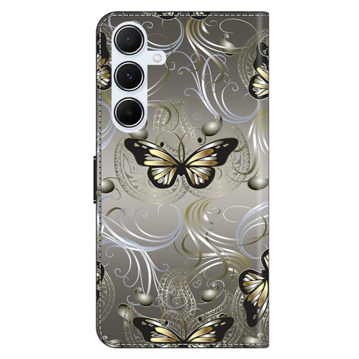 A-One Brand - Galaxy A17 5G Plånboksfodral Pattern Printing - Lace Butterfly
