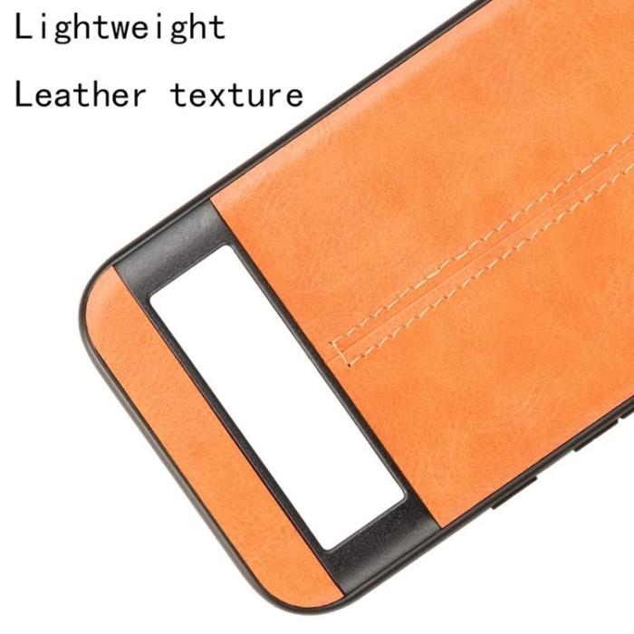 Taltech - Google Pixel 8A Mobilskal Läderimitation - Orange