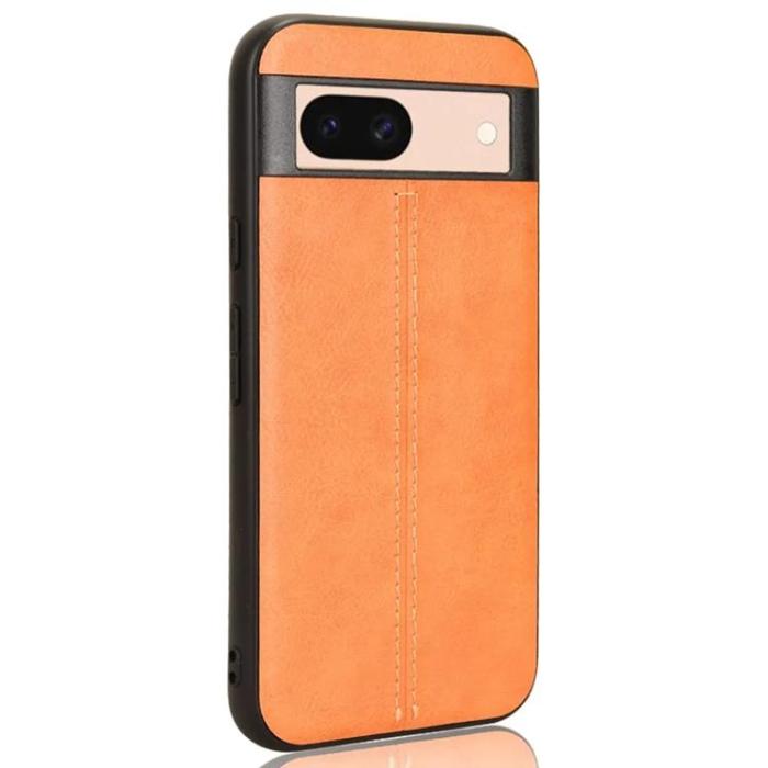 Taltech - Google Pixel 8A Mobilskal Läderimitation - Orange