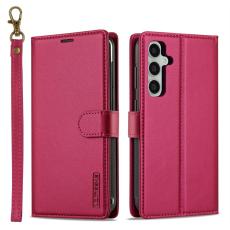 LC.imeeke - LC.IMEEKE L2 Series Samsung Galaxy A17 Pl&aring;nboksfodral Konstl&auml;der - R&ouml;d